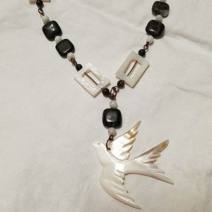Handmade swallow bird necklace